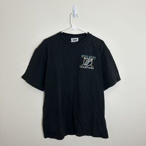 Vintage 1997 World Series Champions Florida Marlins Shirt Mens L Black MLB Miami